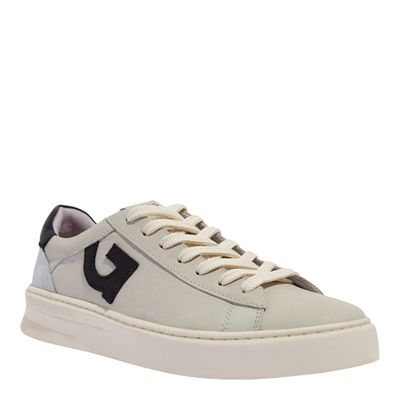 Tênis Masculino Couro Off White Seta Preta