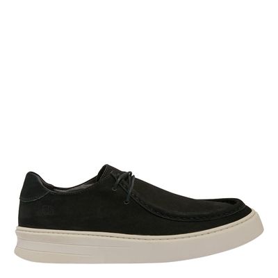 Tênis Masculino Couro Nobuck Preto Amarração