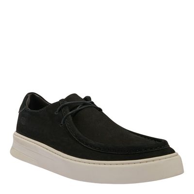 Tênis Masculino Couro Nobuck Preto Amarração