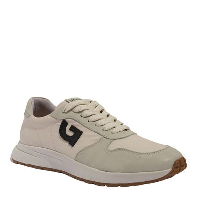 Tênis Masculino Seta Nylon Couro Off White