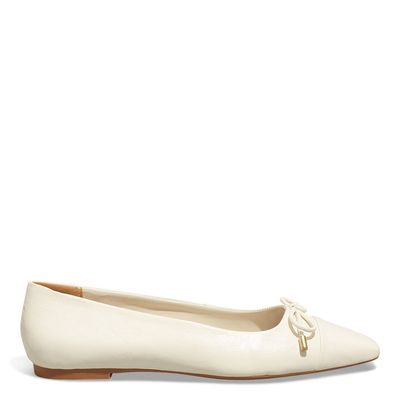 Sapatilha Soft Vegetal Bico Quadrado Off White