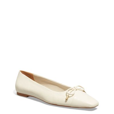 Sapatilha Soft Vegetal Bico Quadrado Off White