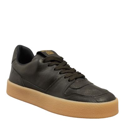 Tênis Couro Crystal Preto
