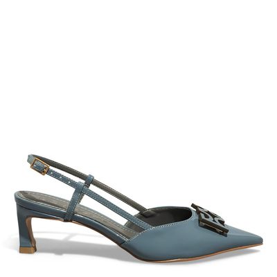 Scarpin Verniz Cobalto