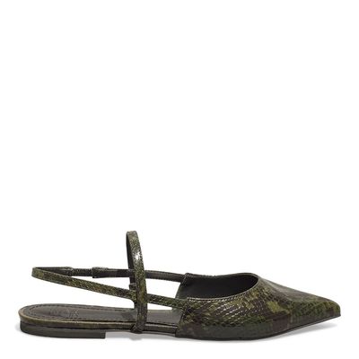 Sapatilha Slingback Cobra Verde Army
