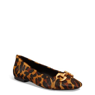 Sapatilha Pêlo Bico Quadrado Animal Print Leopardo