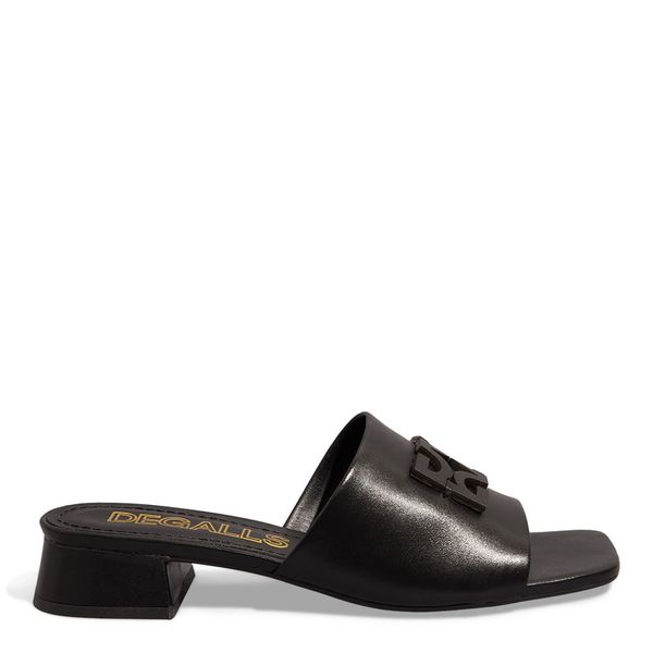 Mule Vegetal Preto Monograma