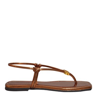 Rasteira Reflexo Bronze