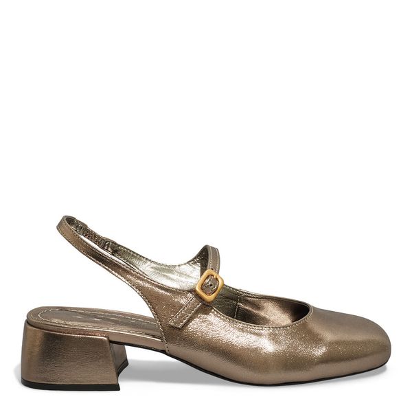 Scarpin Boneca Slingback Cristal Grafite