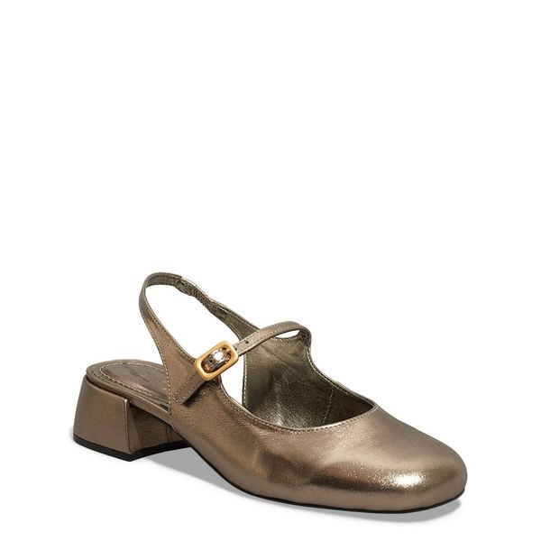Scarpin Boneca Slingback Cristal Grafite