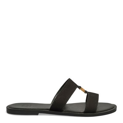 Rasteira Nobuck Preto
