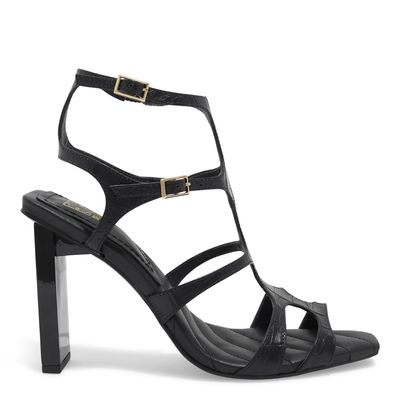 Sandália croco preto