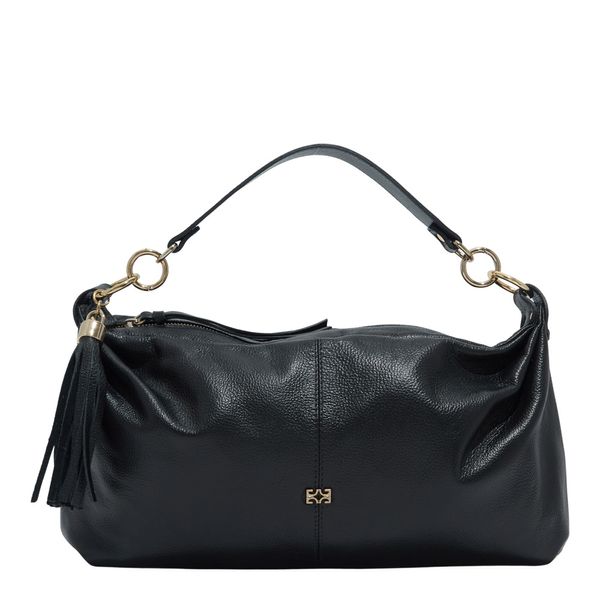 Bolsa grande couro preto
