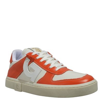 Tênis Seta Couro New Veneto Recortes Vermelho Cherry