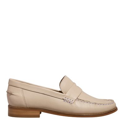 Mocassim Couro Off White