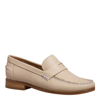 Mocassim Couro Off White