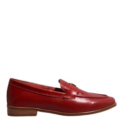 Mocassim Couro Torino Vermelho